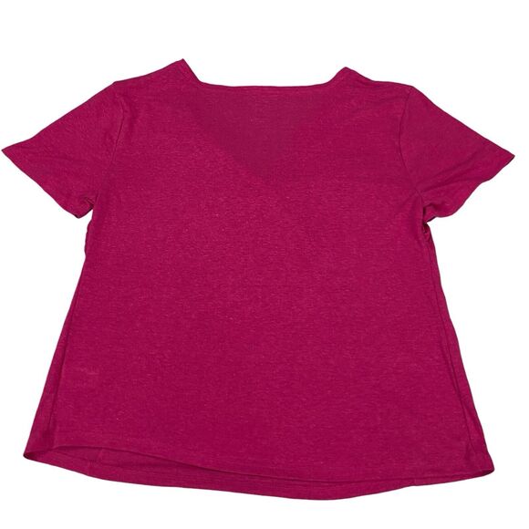 A new day Women's T shirt Pullover Short Sleeve V-Neck Pink Size XXL - Picture 13 of 15